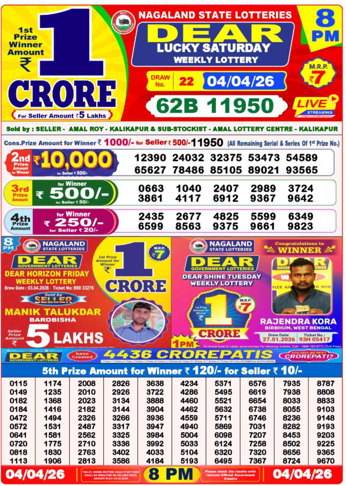 Lottery Sambad 04.04.26