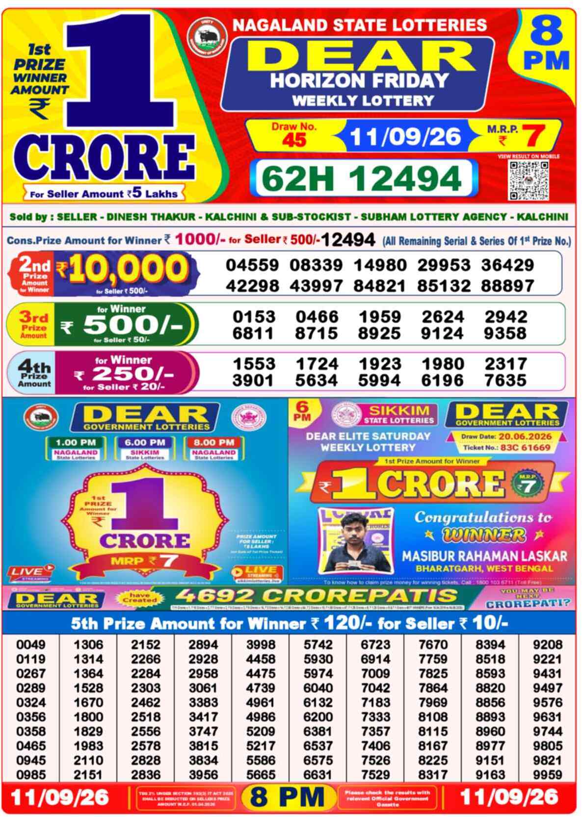 Lottery Sambad 11.09.26