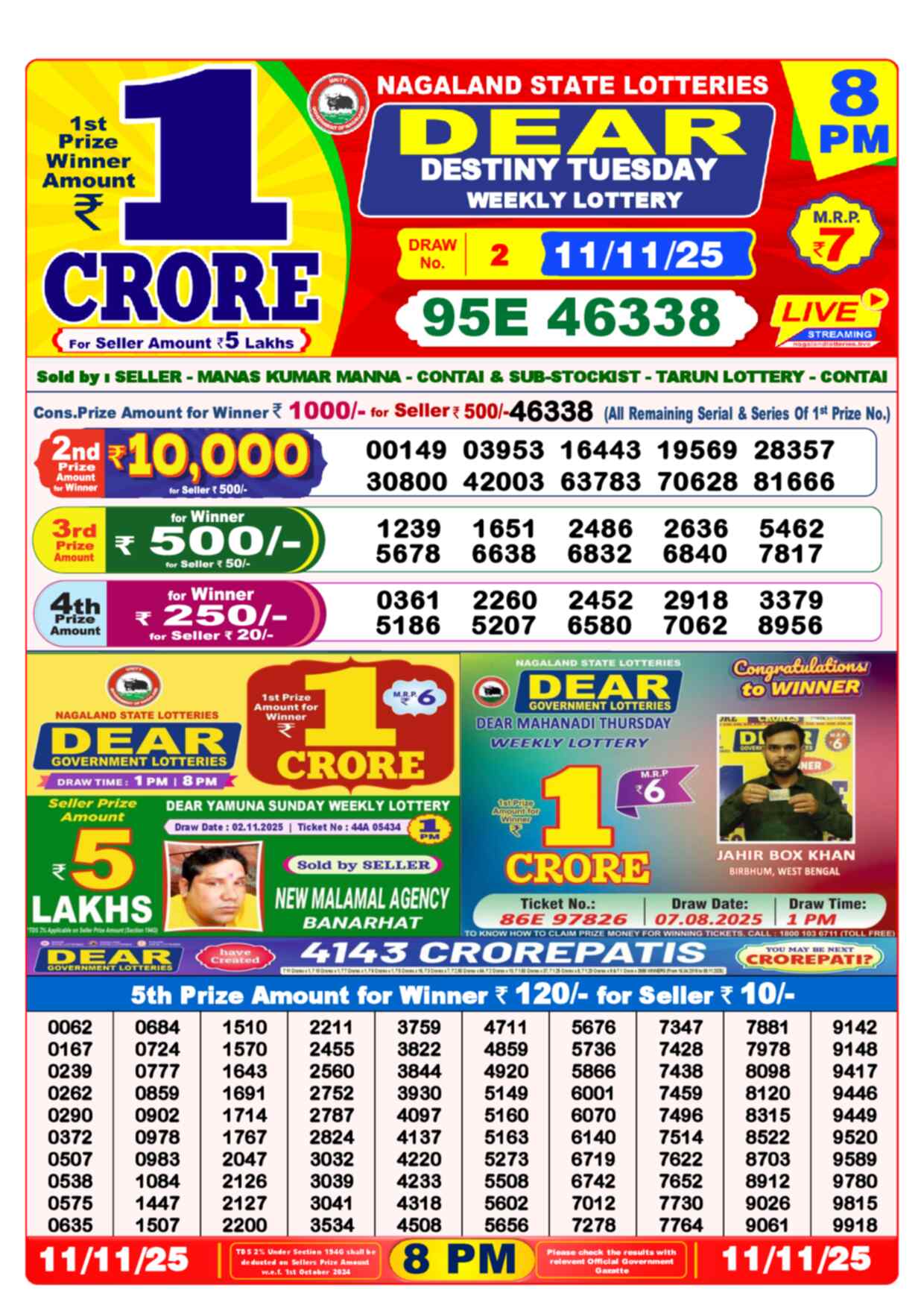 Lottery Sambad 11.11.25